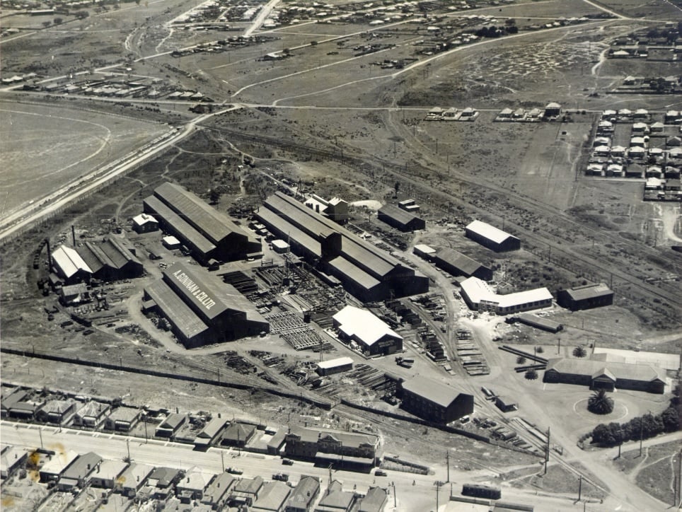 BLOG 459. Broadmaedow Site Aerial View 1945